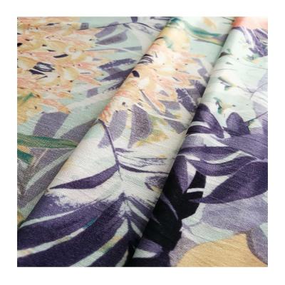 China Shrink-Resistant High Quality Weed Printed Lycra Jersey Fabric Rolls for sale