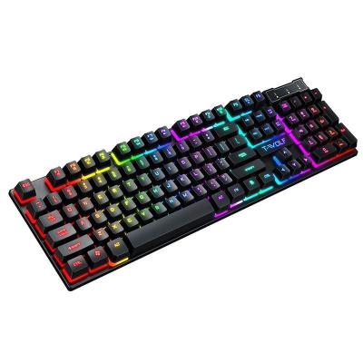 China Waterproof Mechanical Numpad Laptop Keyboard 104 Keys RGB Gaming Keyboard With Multimedia Function Keys for sale