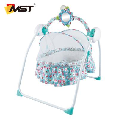 China Multifunctional Control Time MST Baby Swing Chair Set Outdoor Garden Smart Baby Electric Music Rocking Chair For Baby for sale