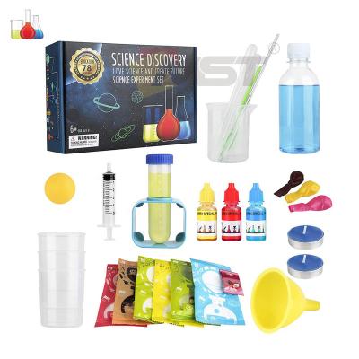 China Stem Education Chemistry Experiment Kit STEM Montessori Educational Learning Scientific Toy Sets For Kids With 78 Science Experiments for sale