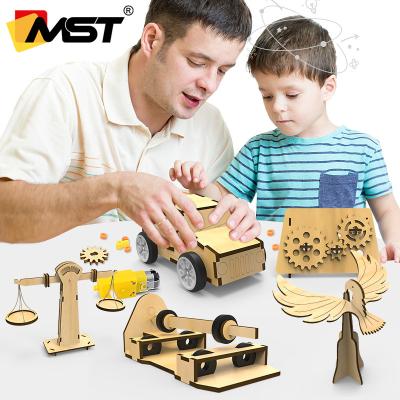 China Environmental Material DIY Kids Wooden Puzzle Toy Building Block Physical Science PULLS Educational Toy For Children for sale