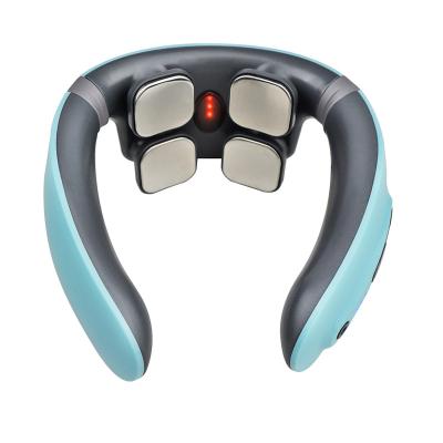 China Smart Neck Neck Massager with Heat Upgraded Cordless Deep Tissue Massager with 6 Modes 18 Levels Heating Function for sale