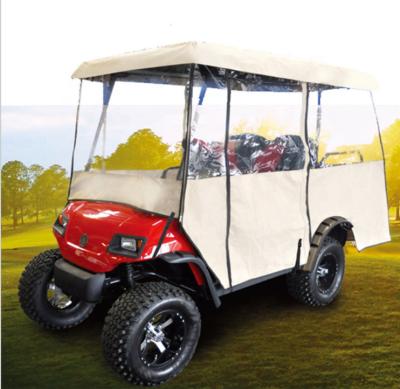 China Waterproof Golf Cart Club Golf Cart Enclosure Rain Cover With Clear PVC For 4-Seater Carts Golf Cart Cover for sale