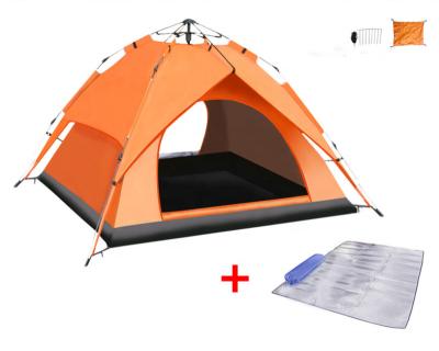 China Extended Type Automatic Camping Tent For 3-4 Person Family Outdoor Travel Hiking Tent Double Layer Waterproof 4 Season Camping Outdoor Tent for sale