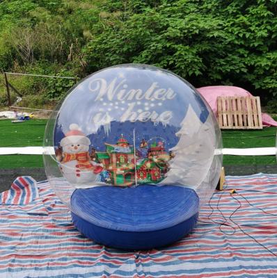 China Newest Newest Christmas Diameter 3m Inflatable Dome Advertising Inflatable Snow Globe Tent for sale