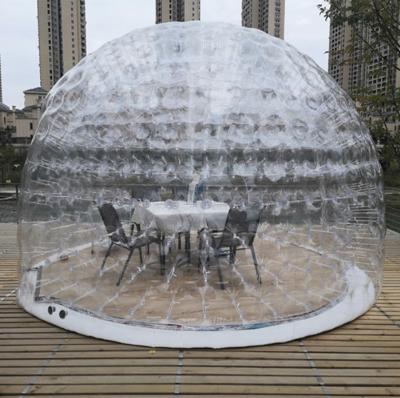 China Newest customized outdoor transparent inflatable clear bubble tent inflatable camping dome tent for sale