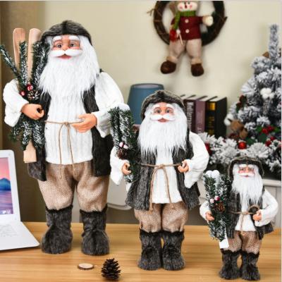 China Christmas Santa Claus Doll Plush Christmas Festival Christmas Toys Doll New Year Gift Decoration Decorations for sale