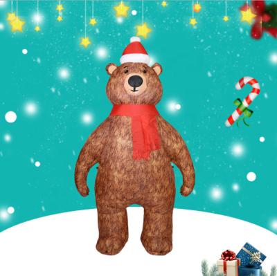 China Christmas Ornament Inflatable Costume Christmas Bear Decorations Inflatable Advertising Christmas Inflatables for sale