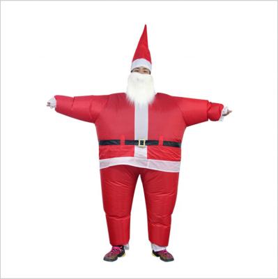 China Christmas Party Halloween Carnival Costume Inflatable Christmas Santa Clause Costume Inflatable Costumes For Adults for sale