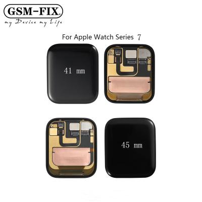 China Original GSM-FIX LCD Watch Series 7 LCD For Apple Watch Series 7 41mm 45mm LCD Touch Screen Display Digitize Replacement Assembly for sale