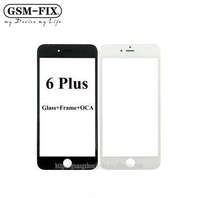 China For iPhone 6 Plus Refurbished LCD GSM-FIX 3 In 1 Front Panel Glass With OCA Glue With Mitsubishi OCA View For iPhone 6p for sale