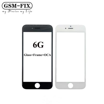 China For iPhone 6 LCD Refurbished GSM-FIX Front Screen Glass Lens With Sight And OCA Film 3 In 1 For iPhone 6 With Ear Speaker Mesh for sale