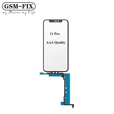 China For iPhone 11 Pro Lcd Refurbished Factory Wholesale High Quality GSM-FIX Touch Screen Lcd Outer Front Glass With Frame For iPhone 11 Pro Glass Replacement iPhone 11 for sale