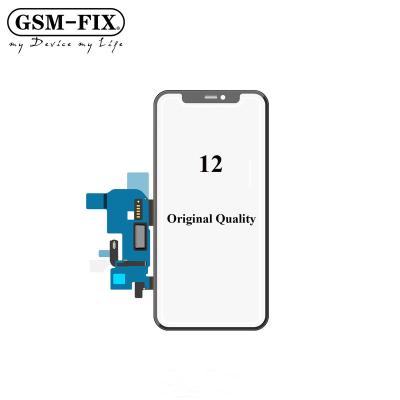 China For iPhone 12 LCD Refurbish GSM-FIX Mobile Phone TP Touch Glass Digitizer With OCA For Original iPhone 12 Touch Screen Panel for sale