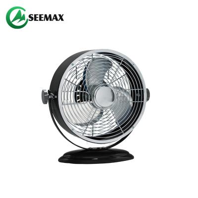 China Household 20W Metal Tilt Black Adjustable Head Small Electric Table Fan for sale