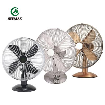 China Retro Vintage High Speed ​​Swing Fan Metal Cool Air Electric Desktop Fan 10 Inch 12 Inch 16 Inch Table Fan for sale