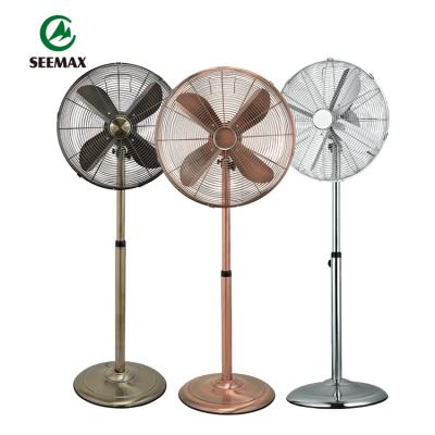 China High Quality 40cm Metal Retro Color Tilt Head Stand Electric Fan Adjustable Home Adjustable Fan Height 16 Inch for sale