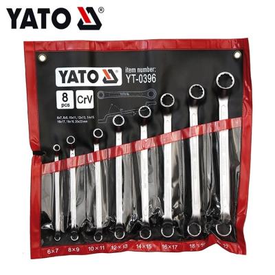 China YATO INDUSTRIAL DOUBLE RING AUTO REPAIR WRENCH SET 6-22MM 8PCS for sale