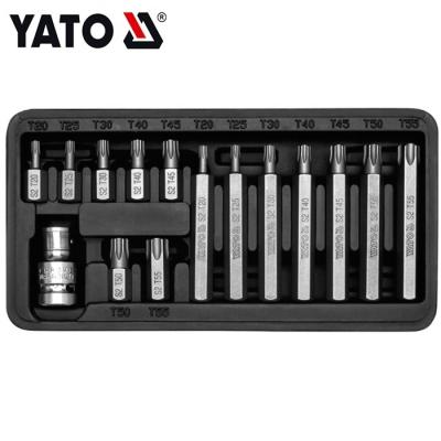 China Professional Auto Repair YATO YT-0411 15pcs Precision Screwdriver Bits Set Magnetic Electronics Repair Tool Kit for sale