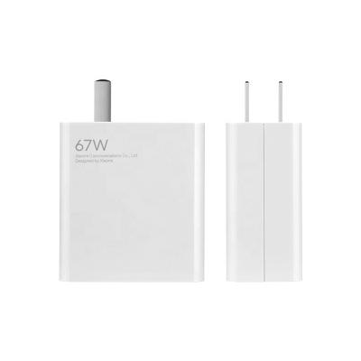 China UniversalÂ   Original xiomi charger MI 67W charger set with type-c cable for xiaomi phone 36minutes full fast charge, support AC100-240V for sale