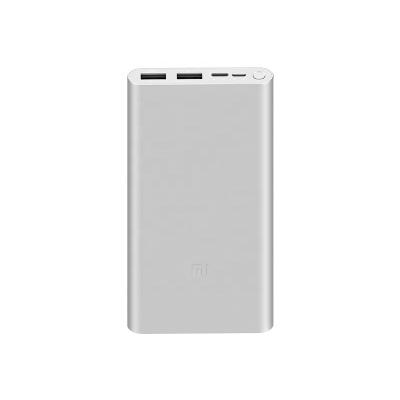 China Support 10000mAh Xiomi MI External Fast Power Bank 10000 3 Fast Power Bank 18W Charging Charge With USB Type C For Mobile Phone for sale