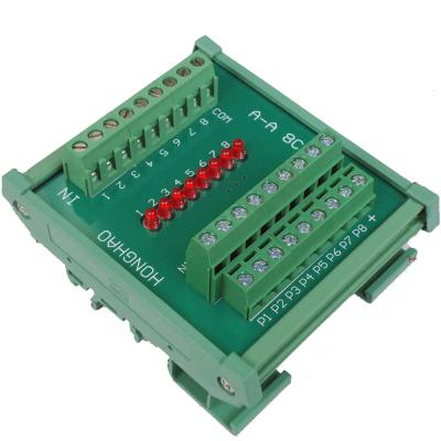 China Logic Level Polarity Interchange Converter of NPN and PNP PLC Signal 8 Ways 5V or 24V for sale