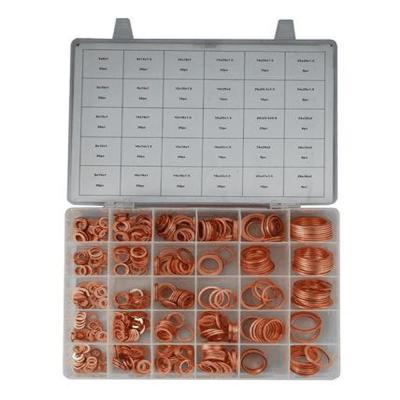 China 568pcs 30 clasifica el equipo plano de cobre métrico IMPA813080 de Ring Washer Gaskets Assortment Set en venta