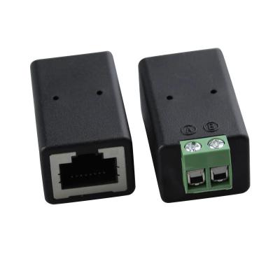 Chine Connecteur féminin réseau RJ45 8P8C à 2 broches RS485 adaptateur de blocs de terminaux à vis à vendre