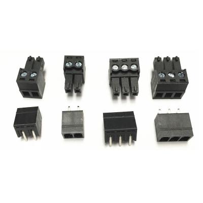 Chine les TB que l'on peut brancher de vis de carte PCB de lancement de 3.81mm branchent + Pin Header Black à angle droit à vendre