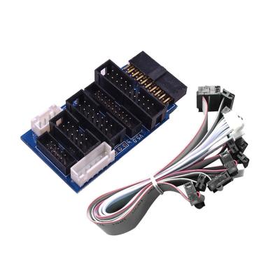 Chine le kit de câblage de convertisseur d'adaptateur du tout-BRAS JTAG de V8 V9 d'émulateur de J-lien pour 6410 mini 2440 à vendre