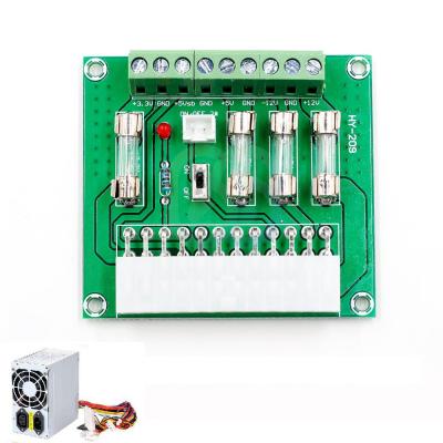 China Computer ATX DC Power Supply Distribution Terminal Blocks Breakout Board +3.3V +5V -12V +12V +5V for sale