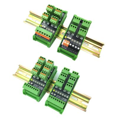 China Sensors Wiring Distribution Hub Terminal Blocks Breakout Board 4 6 Arrays Din Rail Mount for sale