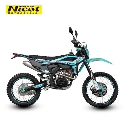 China PP Plastic+Steel Chassis Nicot KR250-Beta 2021 New Design 250cc Dirt Bike Enduro Motorcycle Motocross 250cc With Zongshen CB250-F Engine for sale