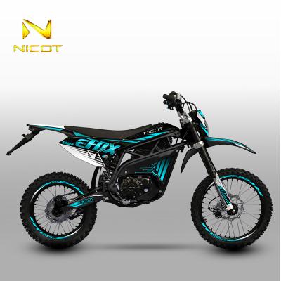 China PP Plastic+Steel Chassis Nicot eFox eFox Peak Power EEC 12kw Sport Electric Motorcycle Dirt Bike Racing Electric Motorcycles For Adult for sale