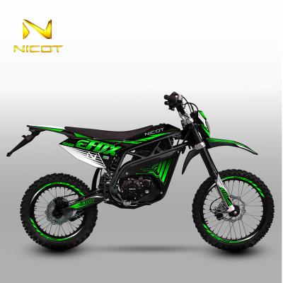 China PP Plastic+Steel Chassis Nicot eFox EEC Racing Pit Bike Motocross Electric Sport Electric Motorcycle Dirt Bike For Adult for sale