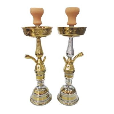 China Anho Smoking Set Customized Hubbly Fancy Portable Fizzy Sheesha Travel Egyptian Luxury Glass Hookah for sale