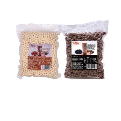 China High Quality Round Black Bubble Tea Bubble Tea Tapioca Pearls For Milk Tea for sale