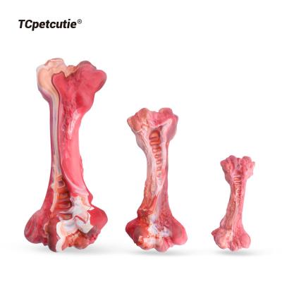 China Wholesale Price Pet Chew Stored Interactive Voice Dog Toys Bone Design Rubber Dog Toys for sale