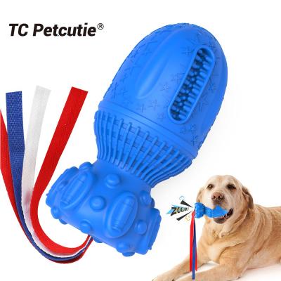 China Manufacturer Amazon Squeaky Interactive Dog Chew Bomb Healthy Pet Stocked Toy For Medium Large Dog for sale