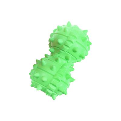 China Cheap Stocked Price Natural Rubber Dog Playing Food Dumbbell Chew Dispensing Toy For Dog for sale