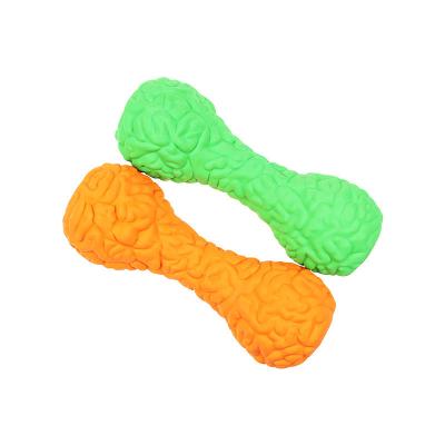 China New Arrival Stocked Dog Toys Brain Pattern Strong Tough Food Dispensing Chew Toys Leaky Food Dog Toys for sale