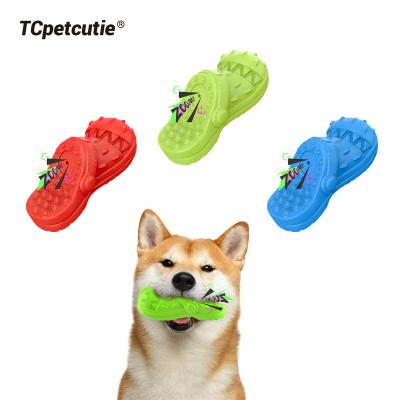 China Wholesale Viable Fun Pet Interactive Squeaky Game Playing Toy Dog Chew Toys For Aggressive Rubber Chewers for sale