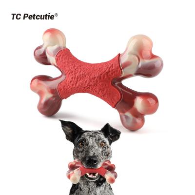 China New Design Bone Stocked Double Indestructible Nylon Dog Toys Natural Pet Chew Toy for sale