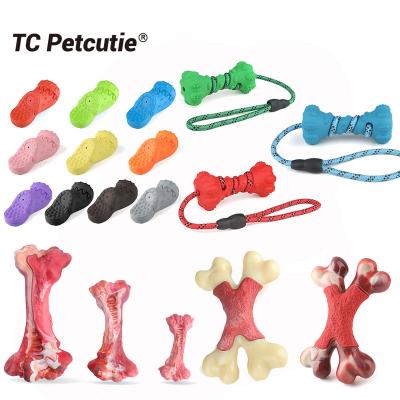 China Sustainable TPR Rubber Dog Toy Eco - Friendly Interactive Dog Chew Toy Ball for sale