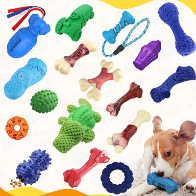 China Dog Shape Chew Toy Durable Rubber Dog Toy Funny Pet Toys Custom Viable Eco-Friendly for sale