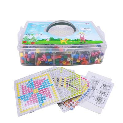 China Educational DIY Toys Iron Beads Intelligence Toy Educational Game Diy Bead For Kids Puzzle Toy Hama Beads 10mm China Plastic Wholesale Import Unisex for sale