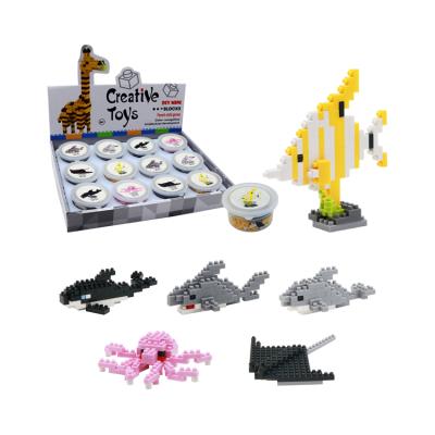 China 2020 new product animal construction toy YIRUN mini blocks toys popular kids toys eco friendly diy sea 3d nano building block for sale