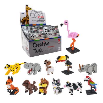 China Hot Selling Amazon Blocks Animal Toys Building Toy Mini Diy Building Block Educational Toys Children Nano Blocks for sale