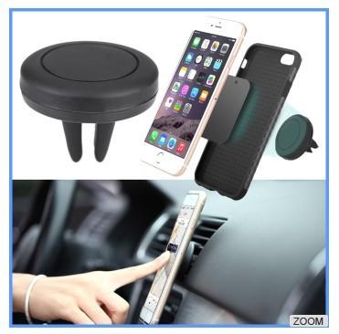 China Air Vent Car Mount Phone Holder Magnetic Rubber Lightweight For Watching Movies for sale