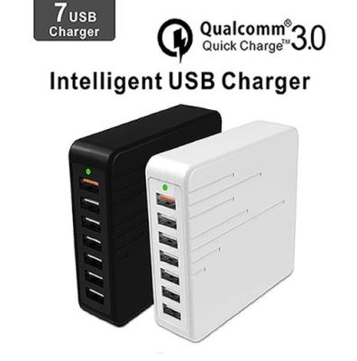 China Quick Intelligent Multi Phone Charging Plug With Seven USB Ports Device for sale